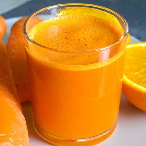 Easy and healthy orange carrot juice