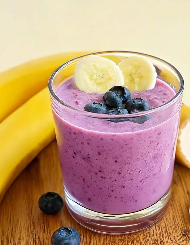 Best banana blueberry Greek yogurt smoothie recipe
