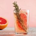 Easy rosemary grapefruit sparkling water
