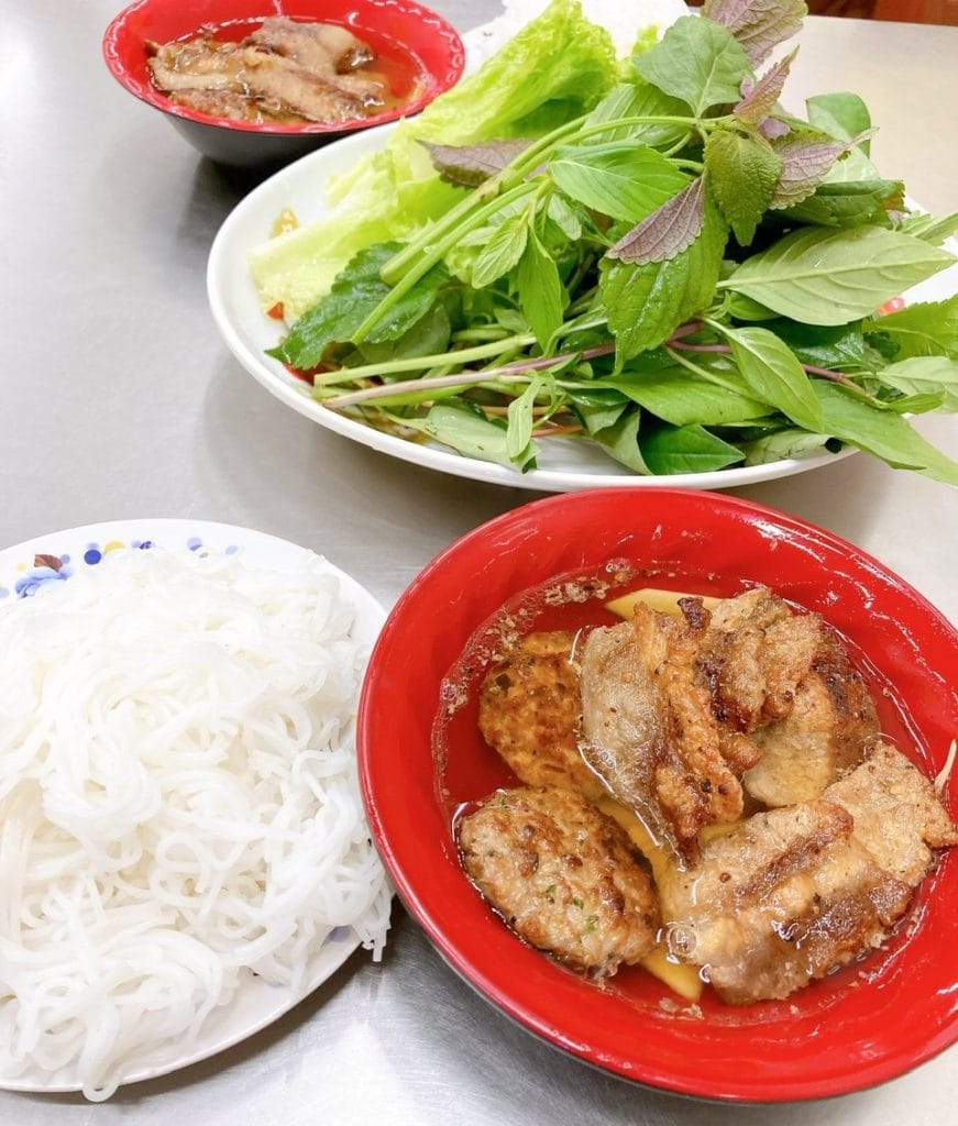Bun cha - a famous dish in Vietnam