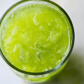 A mixture of cucumber and pineapple juice for hot days