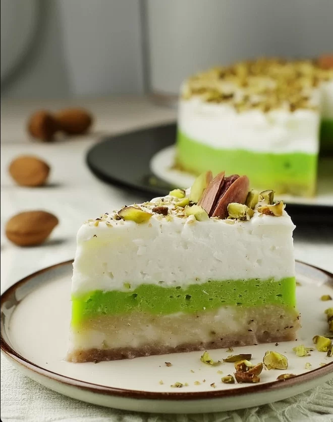 Pistachio torte pudding