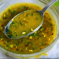 A spoonful of Italian salad dressing