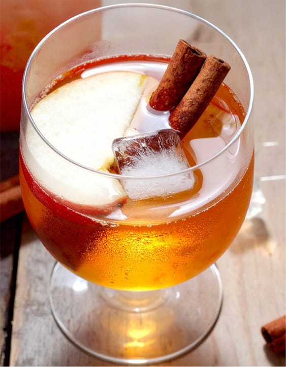 An Apple Cider Spritz for autumn season