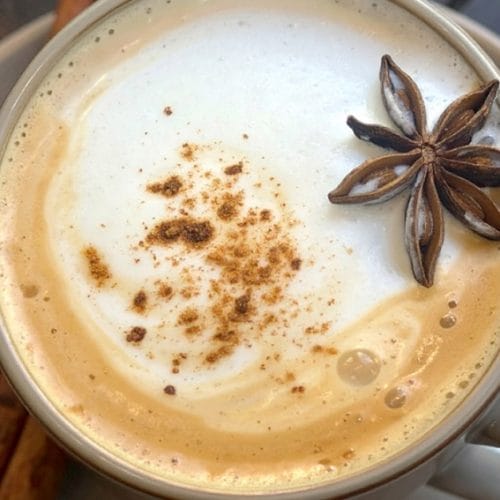 Espresso and chai tea drink - dirty masala chai