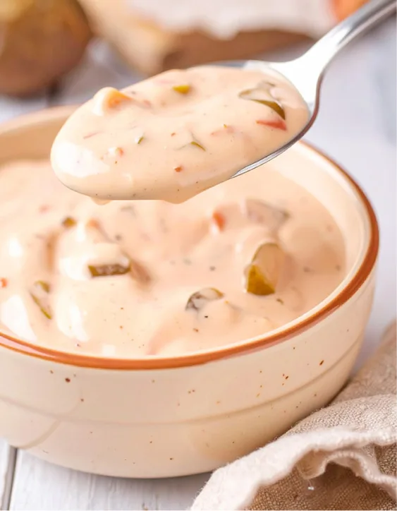 Homemade thousand island dressing