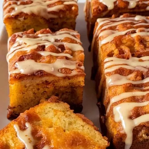 Apple fritter cake is perfect for chill day