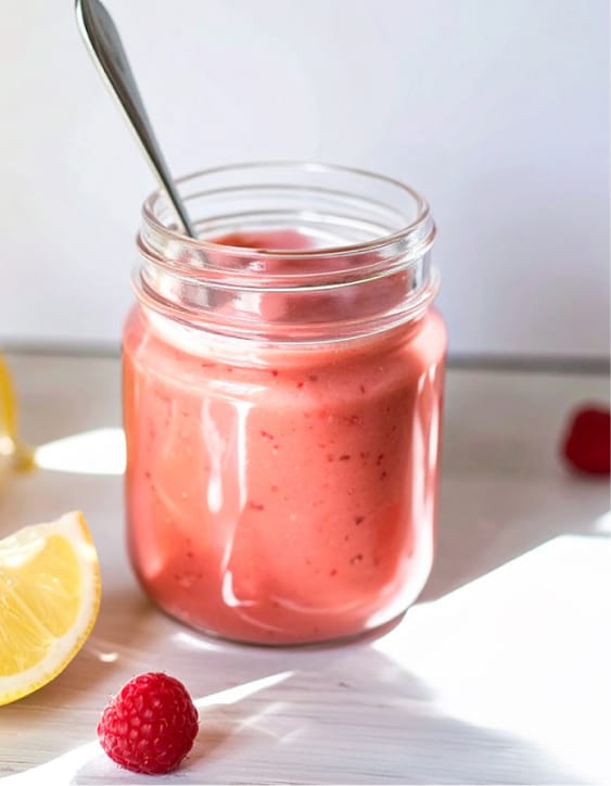Simple raspberry vinaigrette for your salad