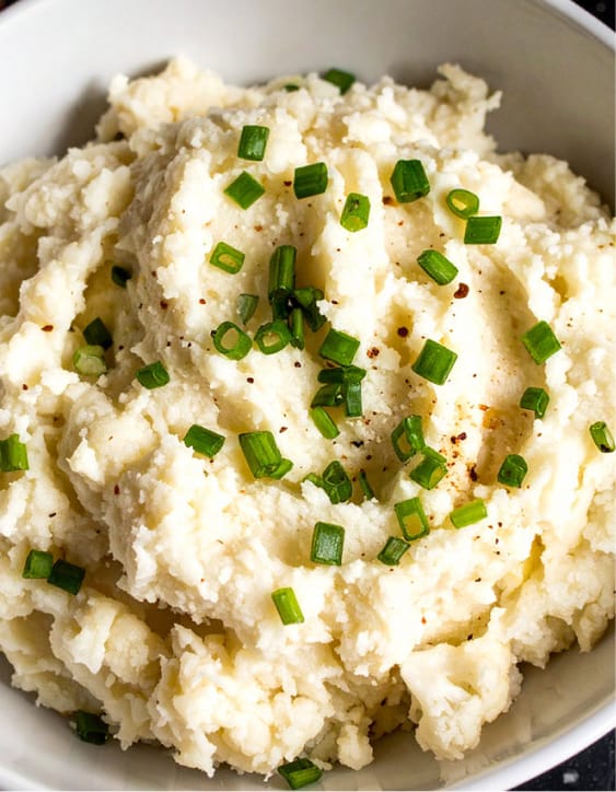 Easy and healthy Parmesan Mashed Cauliflower