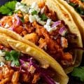 Mini Chicken Tinga Tacos are a perfect appetizer for parties