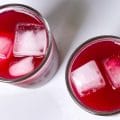 Beet juice with ginger and lemon