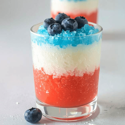 Patriotic granita is easy and refreshing