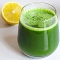 Easy Lemon Ginger Green Juice for morning