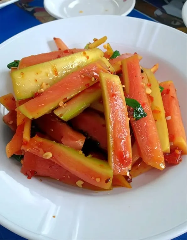 Best spicy watermelon rind stir fry recipe