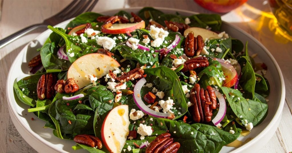 Easy spinach salad recipe