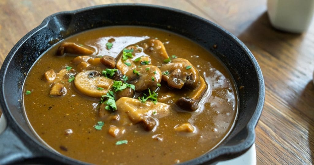 Simple mushroom gravy recipe