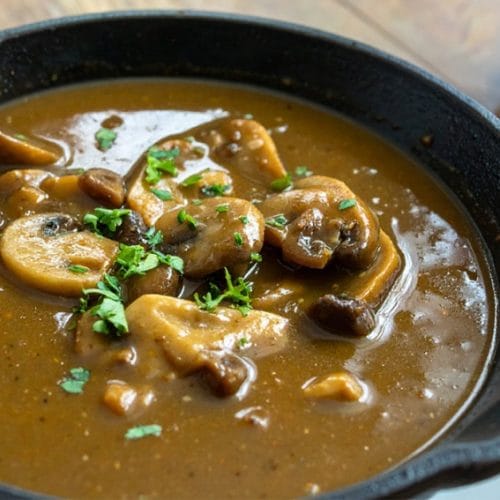 Simple mushroom gravy recipe