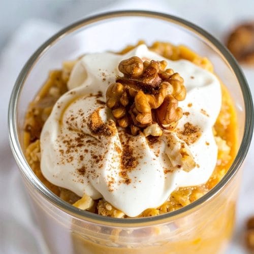 Easy and healthy Pumpkin pie overnight oats