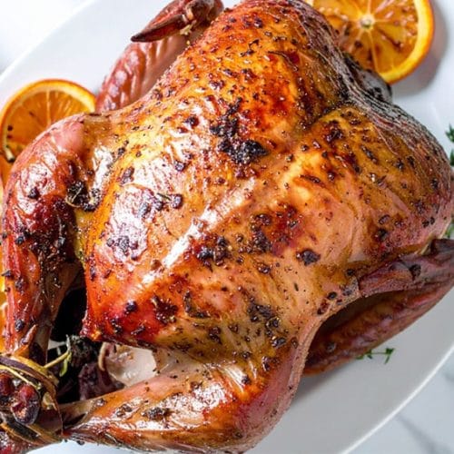 Best smoked turkey with herbs and citrus zest