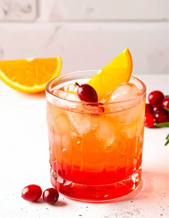 Easy Cranberry Orange Mocktail recipe