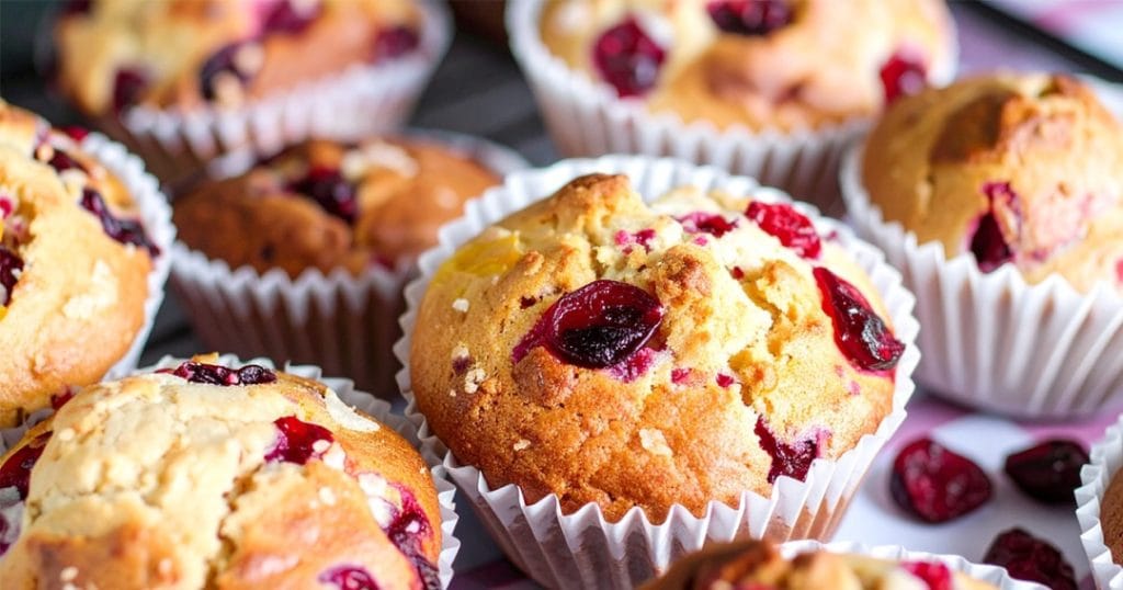 Quick and easy Cranberry orange muffins