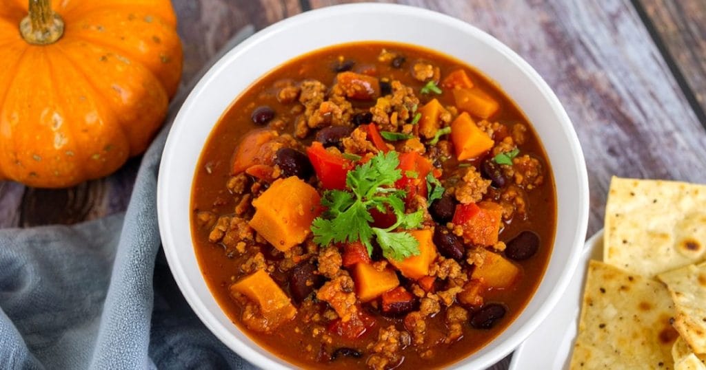 Easy Sweet Potato Chili for dinner