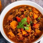 Easy Sweet Potato Chili for dinner